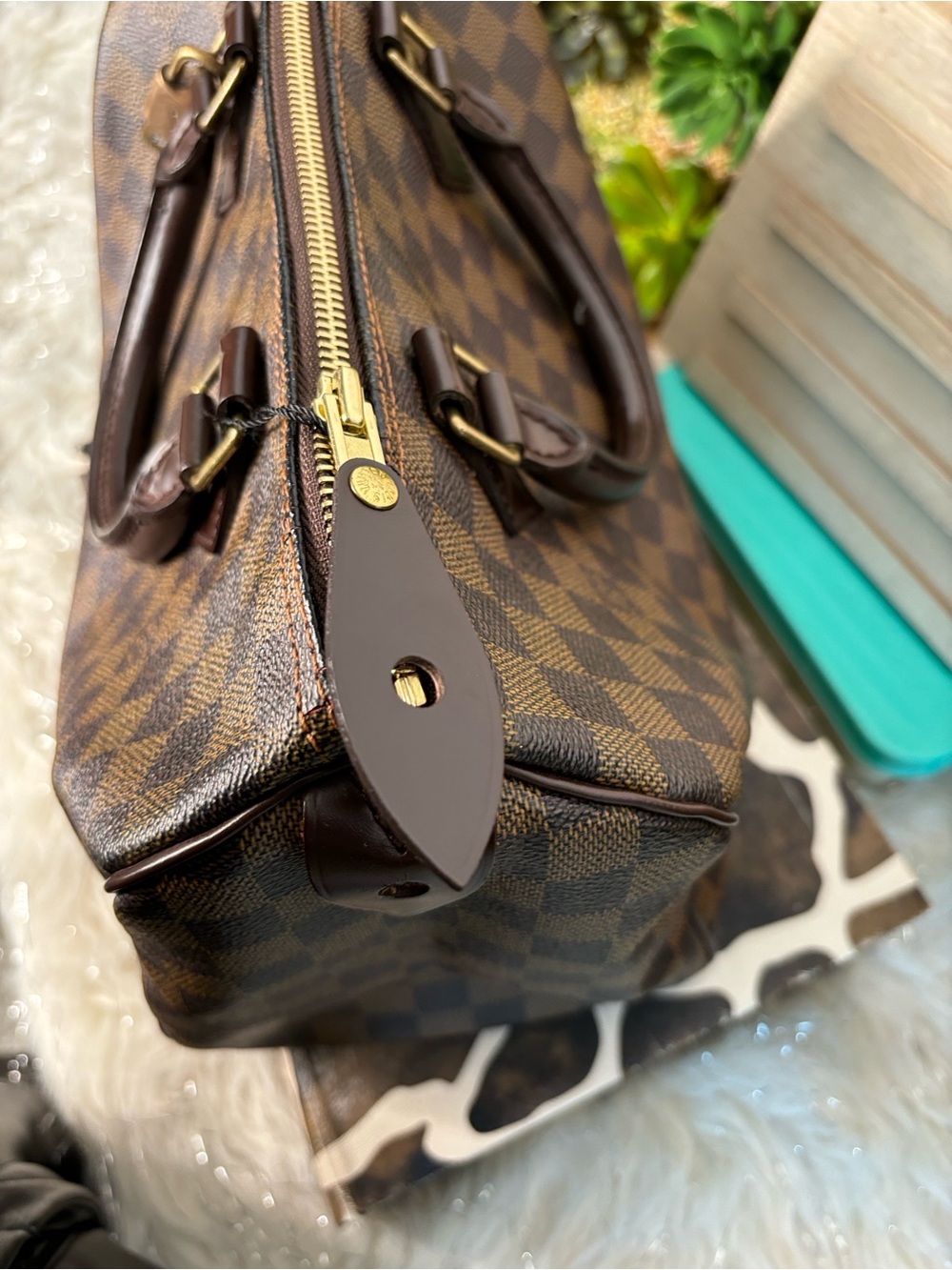 Authentic Louis Vuitton Brown Damier Ebene Speedy 30 Fair Condition - Picture 15 of 17